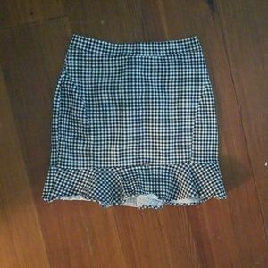 Mini checkered skirt